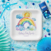 Rainbow Baby Sprinkle Pappteller (Party)