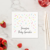 Rainbow Baby Sprinkle Serviette (Beispiel)