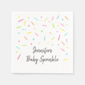 Rainbow Baby Sprinkle Serviette (Vorderseite)