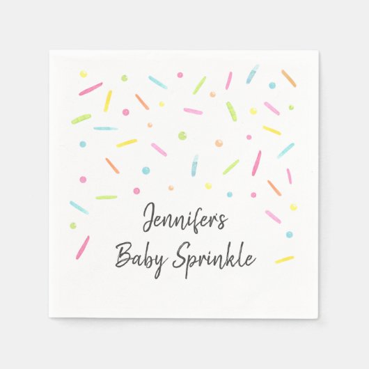 Rainbow Baby Sprinkle Serviette (Vorderseite)