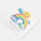 Rainbow Baby Sprinkle Serviette (Ecke)