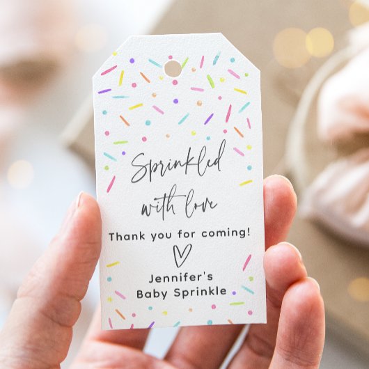 Rainbow Baby Sprinkle Vielen Dank Geschenkanhänger
