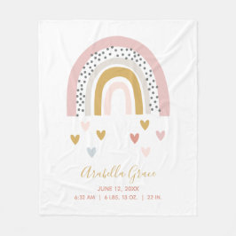 Rainbow Baby Stats Trendy Birth Record Fleecedecke