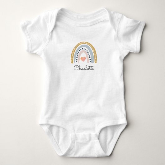 Rainbow Baby Strampler (Vorderseite)