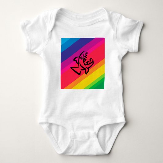 Rainbow Baby Strampler (Vorderseite)