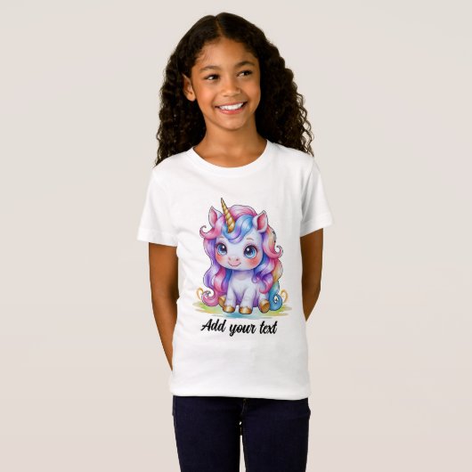 Rainbow Baby Unicorn – Custom T-Shirt (Vorne ganz)