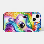Rainbow Baby Unicorn iPhone 14 Fall Hülle (Rückseite (Horizontal))