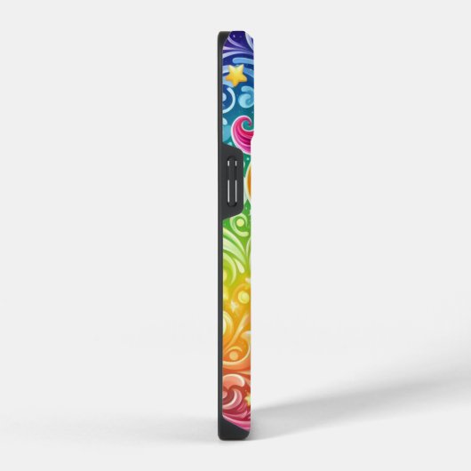 Rainbow Baby Unicorn iPhone 14 Fall Hülle (Rechte Seite)