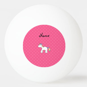 Rainbow-Baby-Unicorn-Pink-Polka-Punkte Tischtennisball