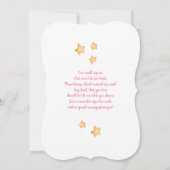 Rainbow-Babydusche Einladung (Rückseite)