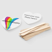 Rainbow-Bachelorette-Paddel mit kundenspezifischem Fächer (Non-assembled)