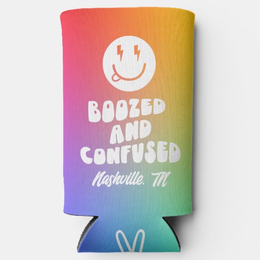 Rainbow Bachelorette Selters Dosenkühler (Vorderseite)