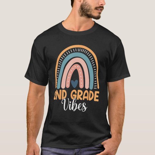 Rainbow Back to School 2nd Grad T-Shirt (Vorderseite)