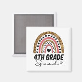 Rainbow Back to School Fourt Magnet (Vorderseite/Rückseite)