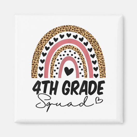 Rainbow Back to School Fourt Magnet (Vorne)