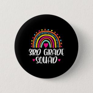 Rainbow Back to School Teacher Kid Button