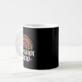 Rainbow Back to School Teacher Kid Kaffeetasse (Vorderseite Links)