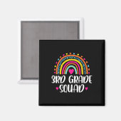 Rainbow Back to School Teacher Kid Magnet (Vorderseite/Rückseite)