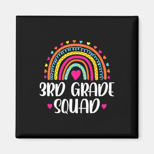 Rainbow Back to School Teacher Kid Magnet (Vorne)