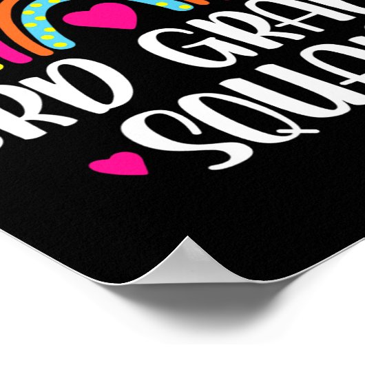 Rainbow Back to School Teacher Kid Poster (Ecke)