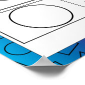 Rainbow Background der Bildung Perimeter Poster (Ecke)