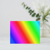 Rainbow Background Postkarte (Stehend Vorderseite)