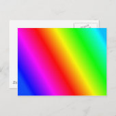 Rainbow Background Postkarte (Vorne/Hinten)