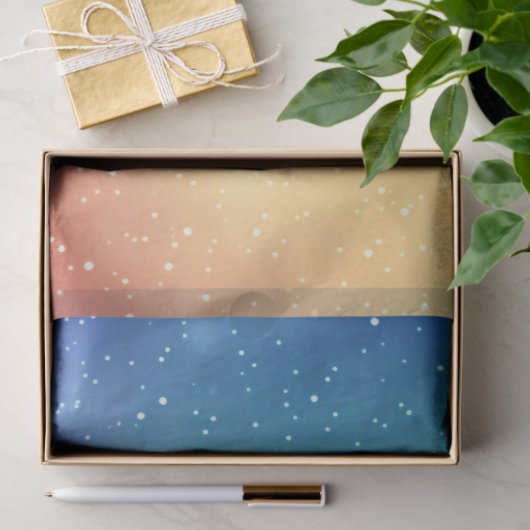 Rainbow Background with Stars Decoupage Seidenpapier (Geschenk)