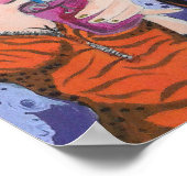 'Rainbow Bacon & Juice' Poster (Ecke)