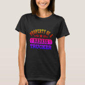 Rainbow Badass Trucker T-Shirt (Vorderseite)