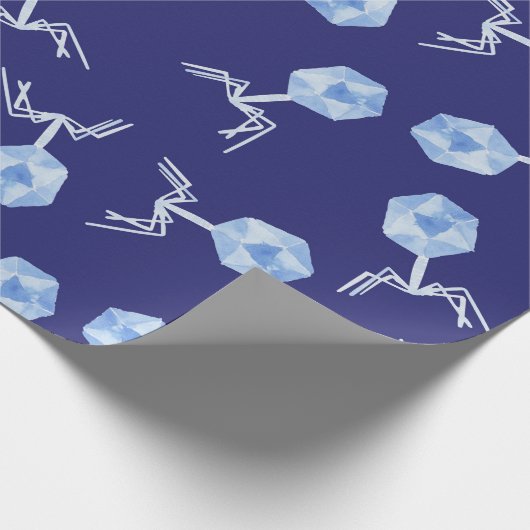 Rainbow Bakteriophage Geschenkpapier (Ecke)