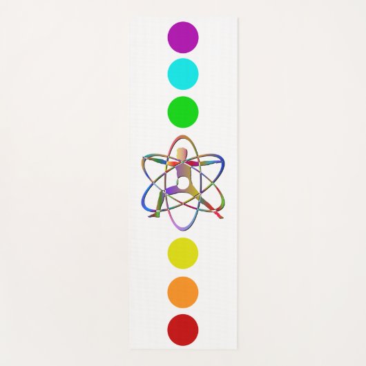 Rainbow Balanced Chakra Yogamatte (Vorderseite)
