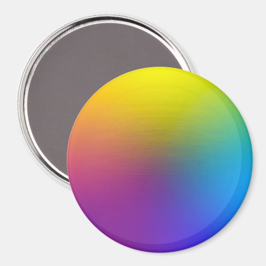 Rainbow Ball Magnet (Vorderseite/Rückseite)