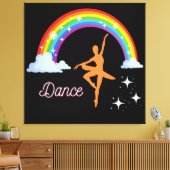 Rainbow Ballerina Dance Leinwanddruck (Insitu (Wohnzimmer))