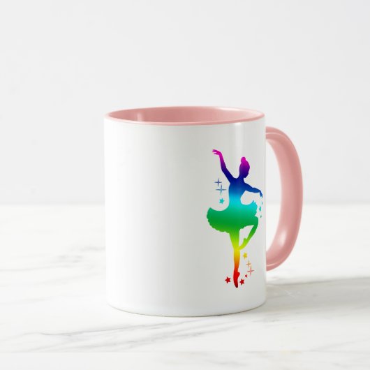 Rainbow Ballerina Tasse (VorderseiteRechts)