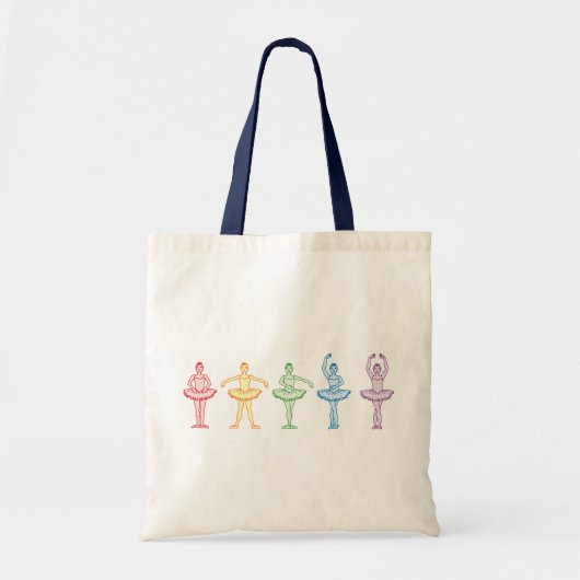 Rainbow Ballerinas Tragetasche (Vorne)