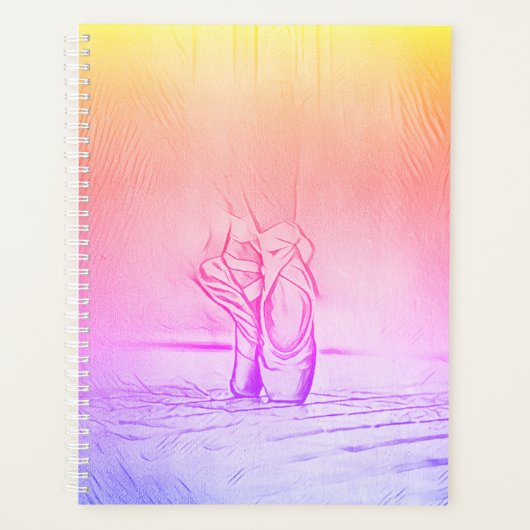 Rainbow Ballet Shoes on Pointe Planer (Vorderseite)