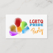 Rainbow-Ballons, LGBTQ Prix Party Einladungskarte (Vorderseite)