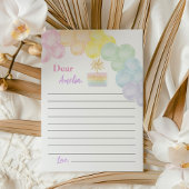 Rainbow Balloon Time Capsule Note Card Dankeskarte