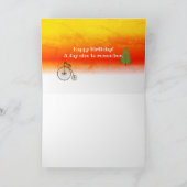 Rainbow Balloon und Eiffelturm Karte (Innenseite)