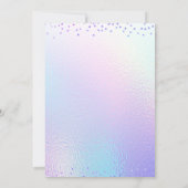 Rainbow Balloons 30. Geburtstag Einladung (Rückseite)