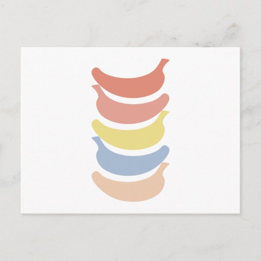 Rainbow Banana #1 Postkarte (Vorderseite)