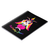 Rainbow Baphomet Not Today Jesus Kawaii Hail Satan Notizblock (Linke Seite)