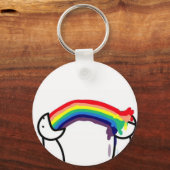 Rainbow Barf Schlüsselanhänger (Vorderseite)