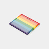 Rainbow Bars Personalisierte Post-it-Notizen Post-it Klebezettel (angewinkelt)