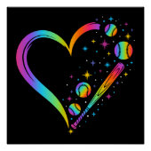 Rainbow Baseball Poster (Vorderseite)