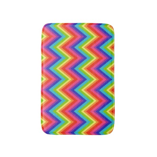 Rainbow Bath Mat Badematte (Vorderseite Vertikal)