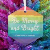 Rainbow Be Merry & Bright Custom Christmas