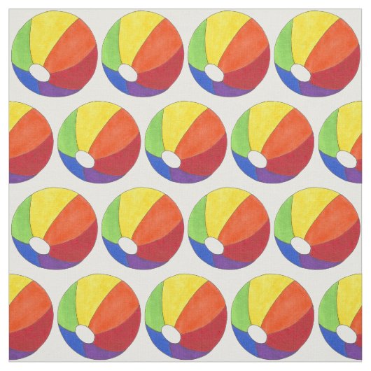 Rainbow Beach Ball Balls Beachball Sommer Fabrik Stoff (Muster)