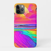 Rainbow Beach: Cartoon Fun Case-Mate iPhone Hülle (Rückseite)